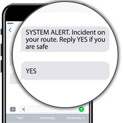 Smart Transportation SMS Safety Alert